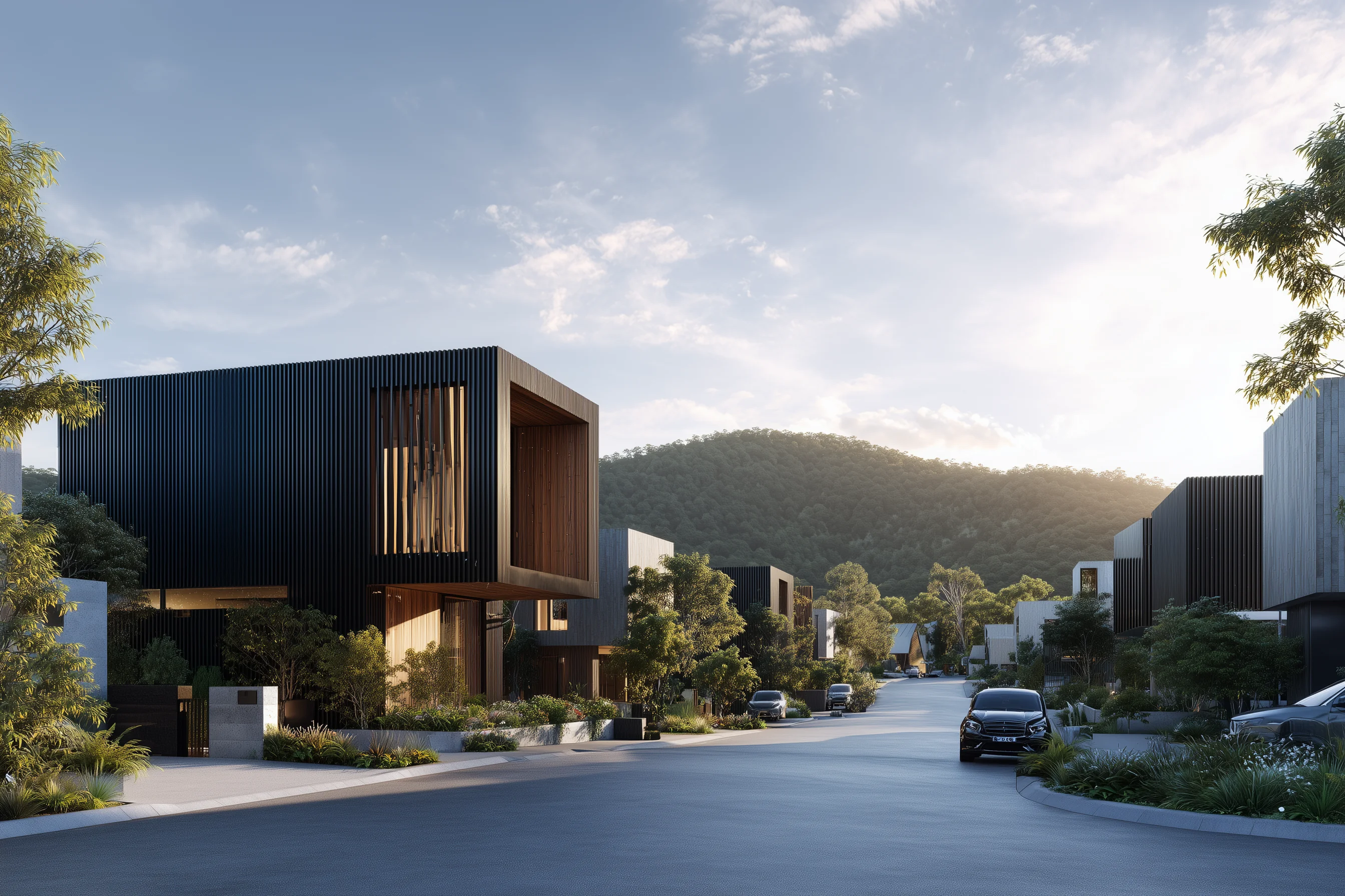 Modern modular building exterior